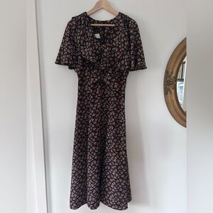 Vintage 90s Cottage Rose Dress Size S/M
